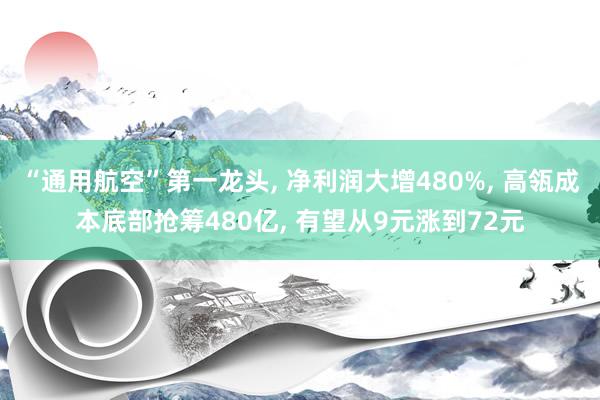 “通用航空”第一龙头, 净利润大增480%, 高瓴成本底部抢筹480亿, 有望从9元涨到72元